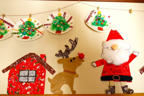 デイケアまたきて♪　クリスマス飾り作り♪