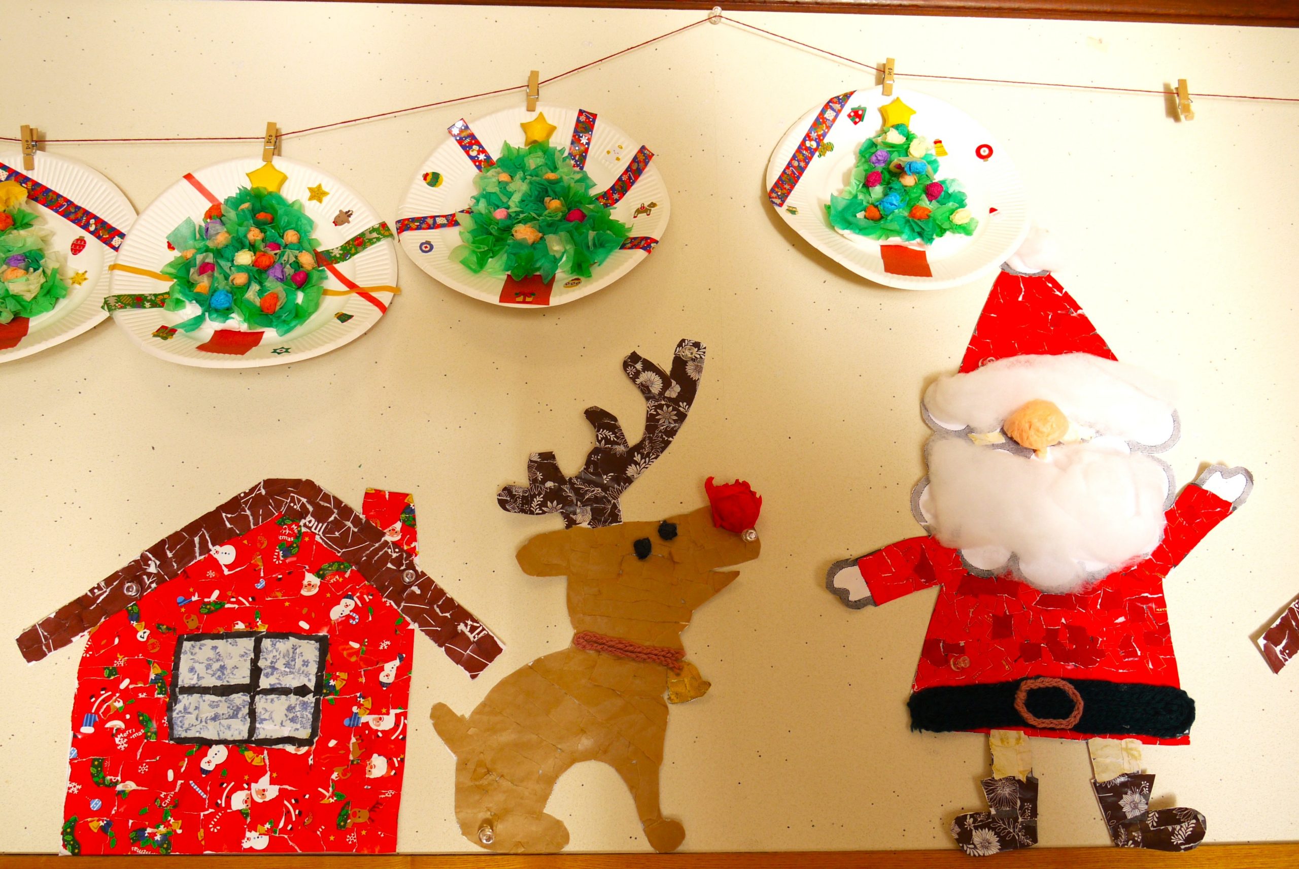 デイケアまたきて♪　クリスマス飾り作り♪