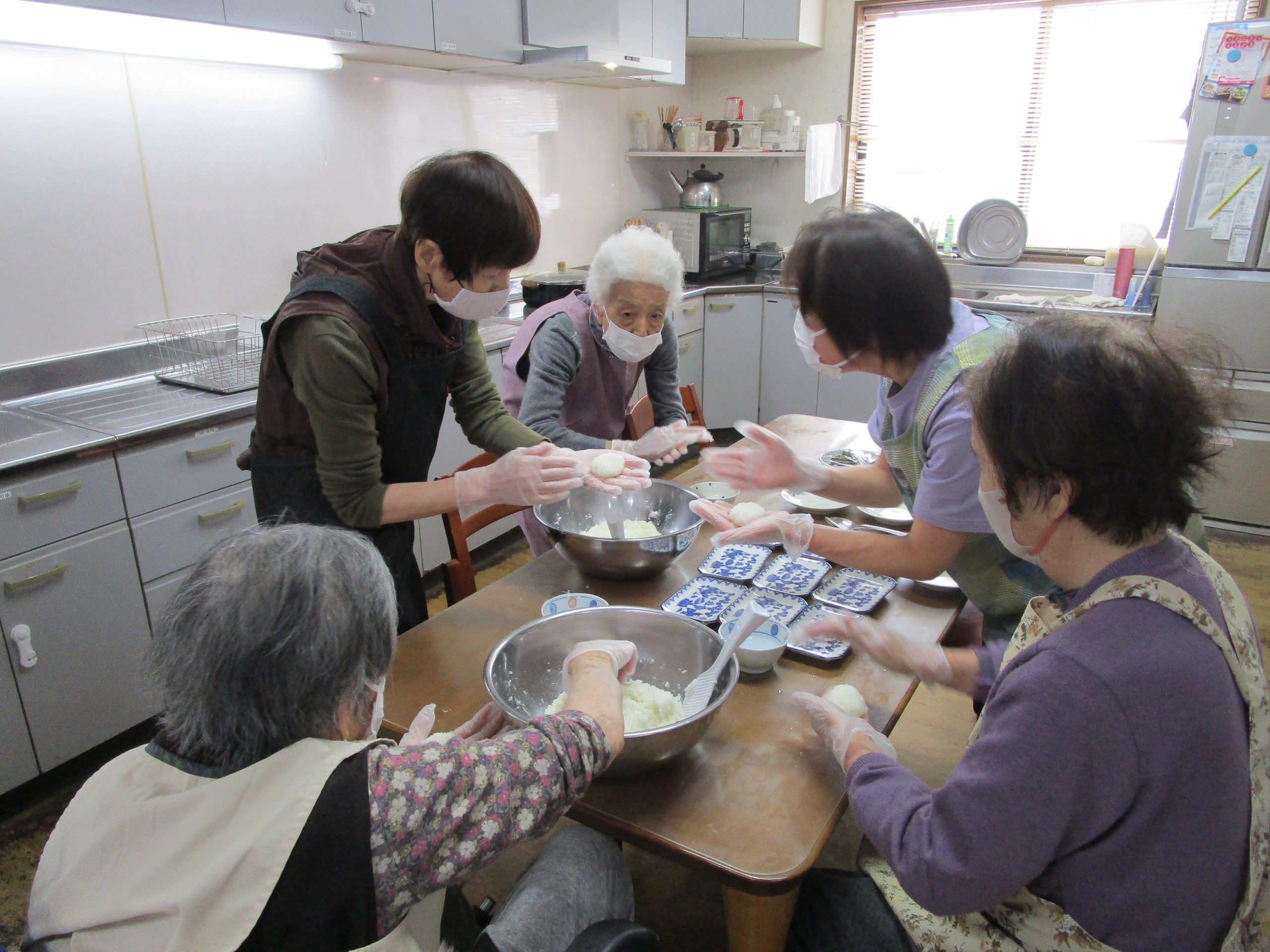 五平餅作り
