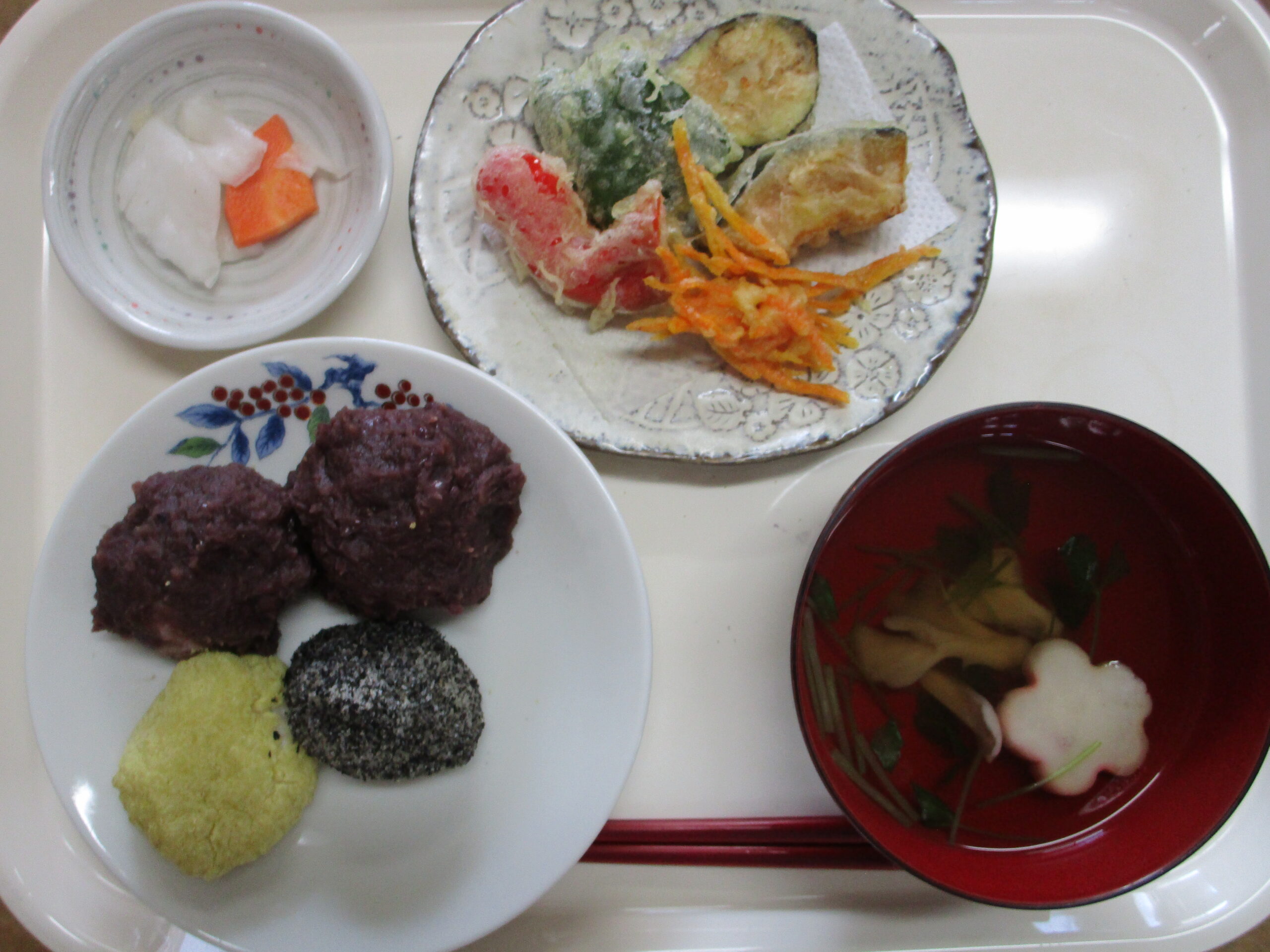 おはぎ作り
